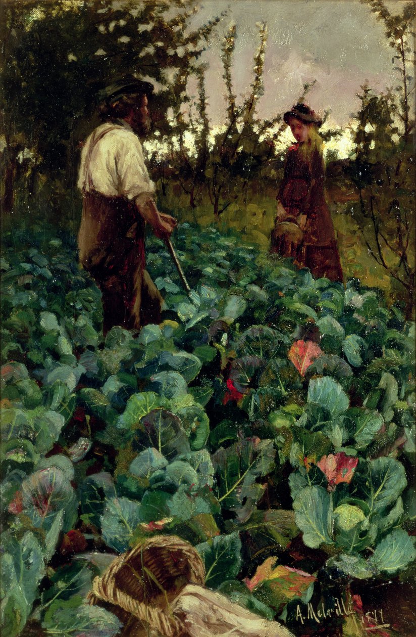 Káposztakert alkotó: Arthur Melville