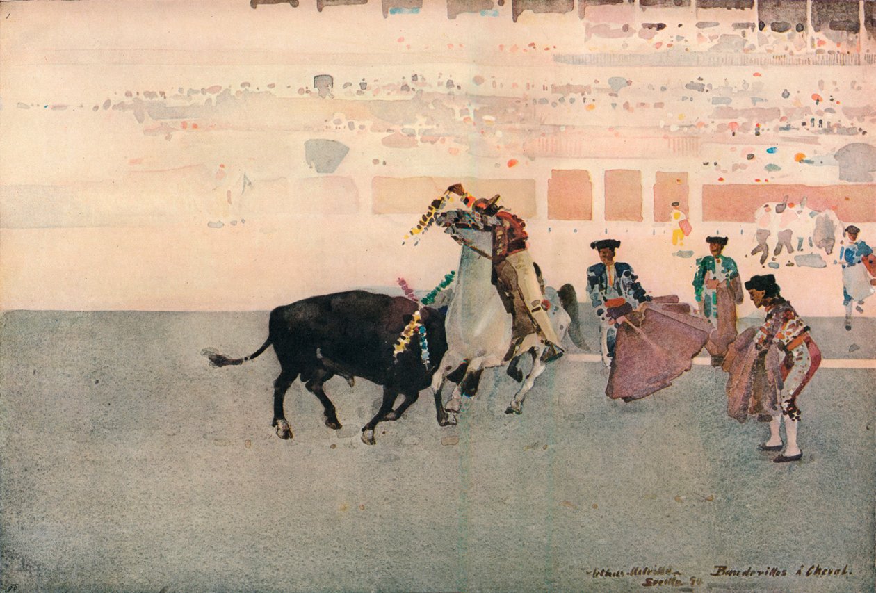 Picadors, Sevilla, 1893, 1906 alkotó: Arthur Melville