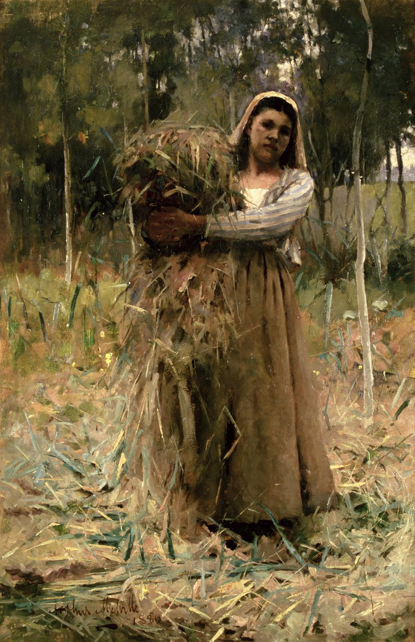 A parasztlány (The Fagot Collector) 1880 alkotó: Arthur Melville