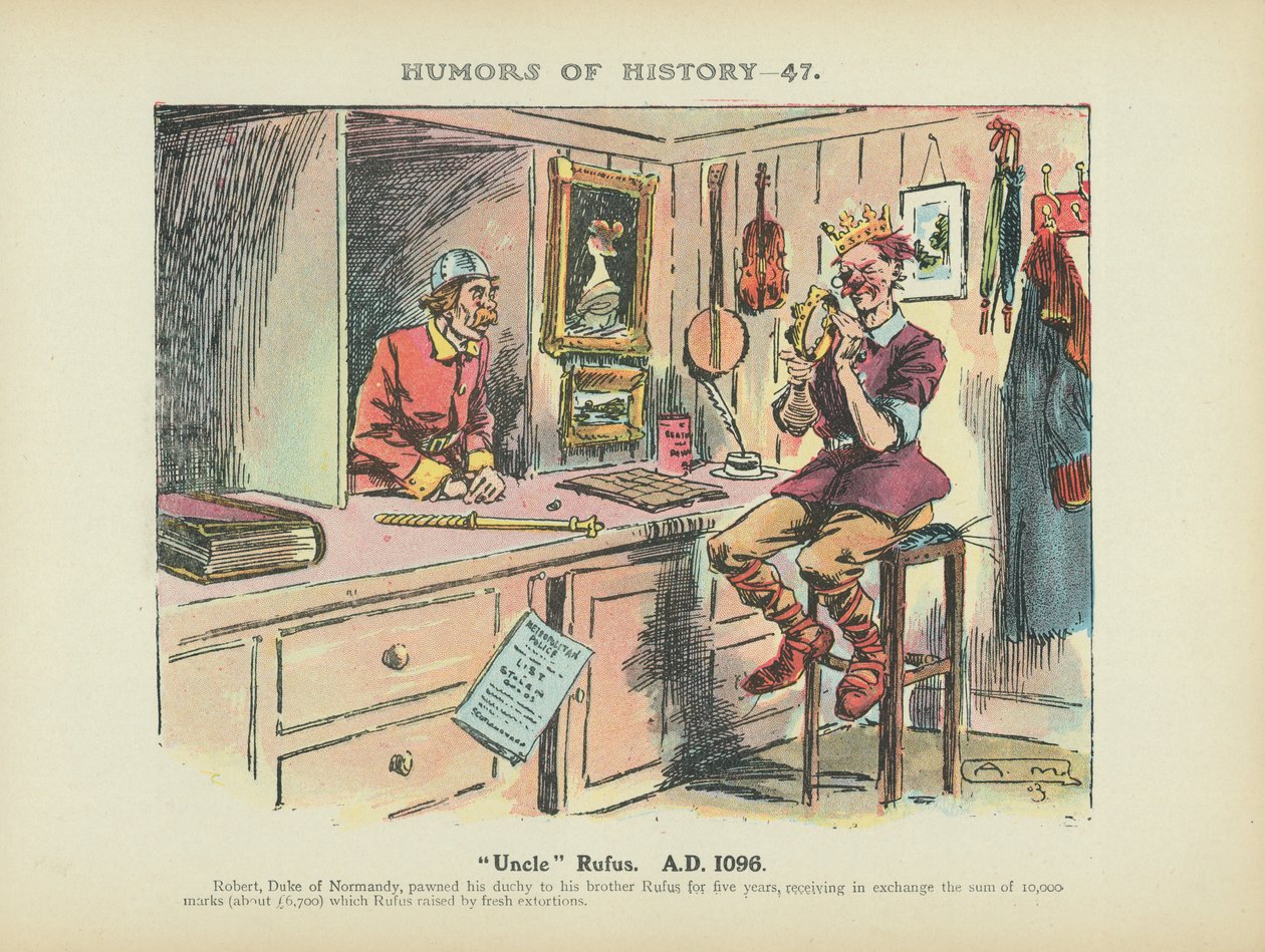 "Rufus bácsi. Kr. u. 1096 (színes litográfia) alkotó: Arthur Moreland