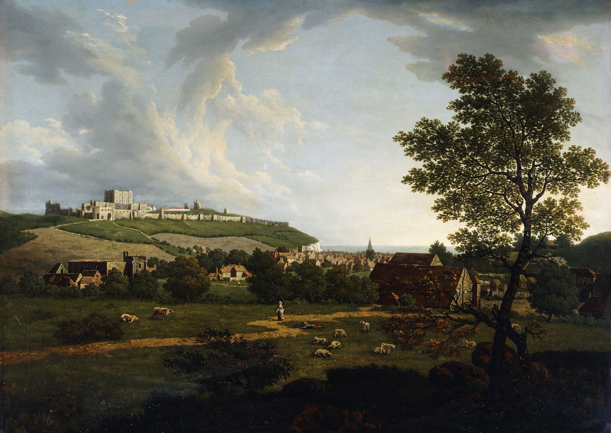 Dover és Dover kastély átfogó kilátása alkotó: Arthur Nelson