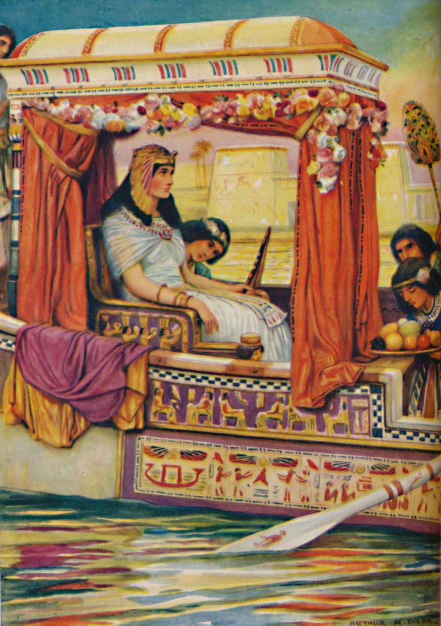 Kleopátra - Az Öreg-Nílus kígyója a Királyi Gályában, 1925 alkotó: Arthur Percy Dixon