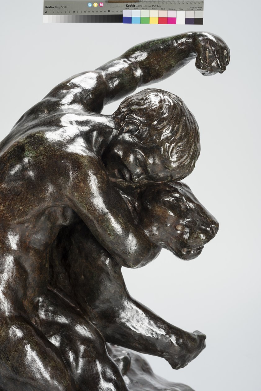 Puma és gyermek (bronz) alkotó: Arthur Putnam