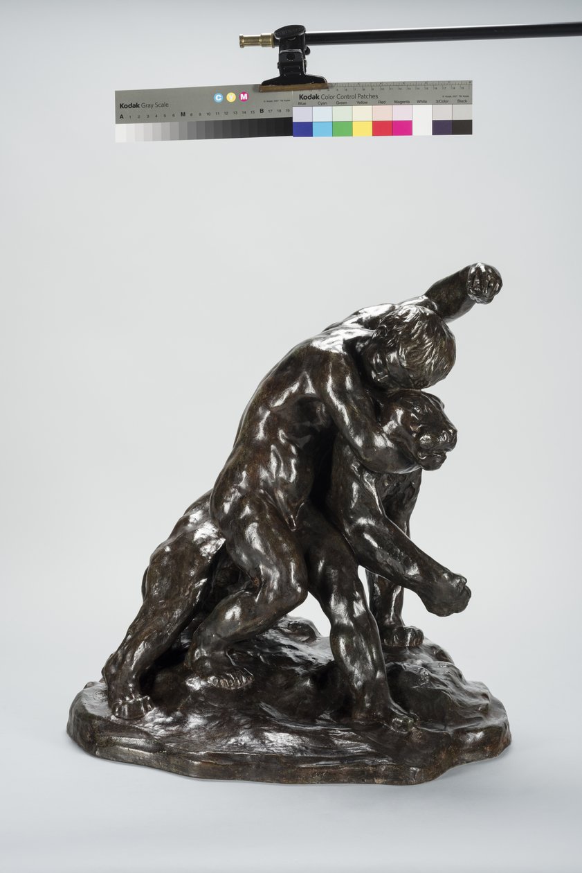 Puma és gyermek (bronz) alkotó: Arthur Putnam