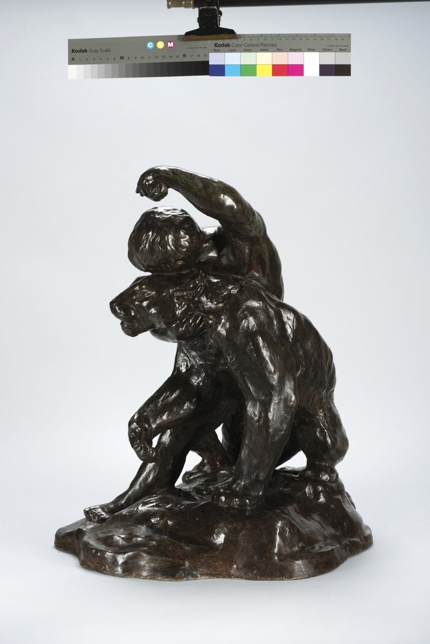 Puma és gyermek (bronz) alkotó: Arthur Putnam