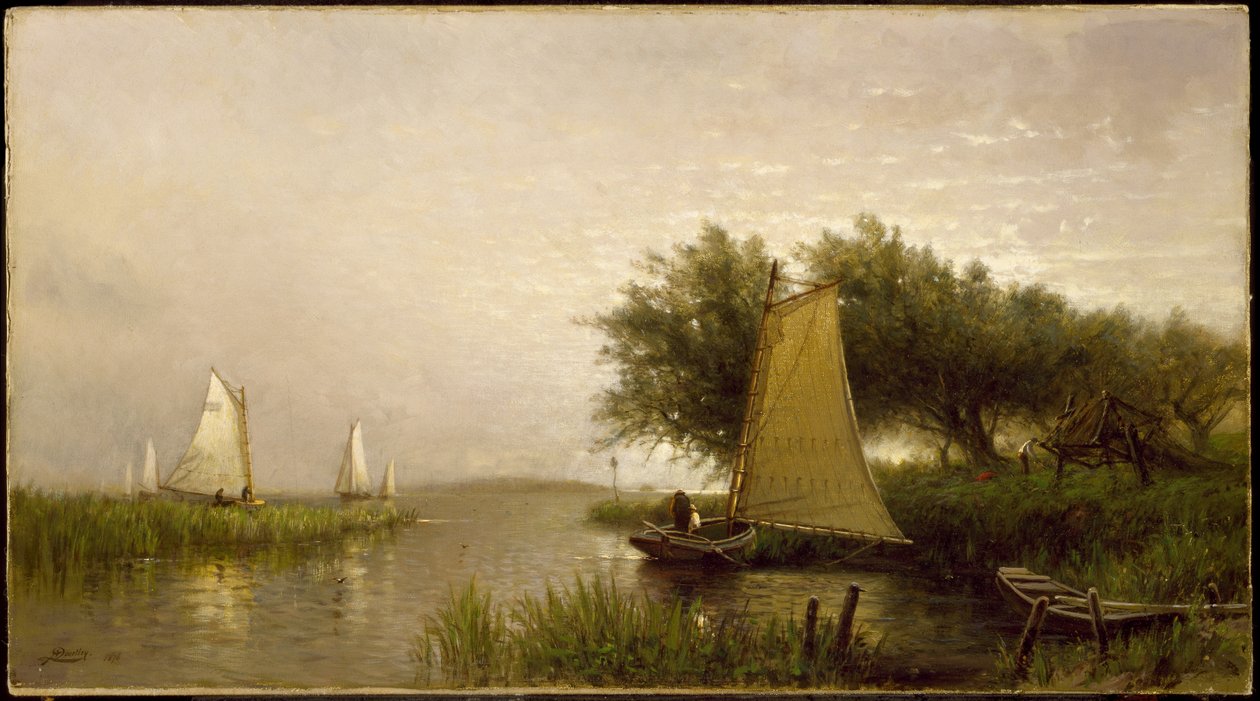 Synepuxent Bay-en, Maryland államban, 1876 alkotó: Arthur Quartley