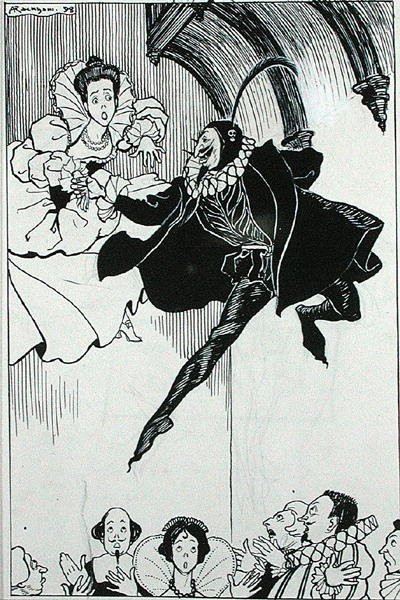 A Grand Pas de Deux, illusztráció a „The Ingoldsby Legends, or Mirth and Marvels” című filmből, Thomas Ingoldsby alkotó: Arthur Rackham