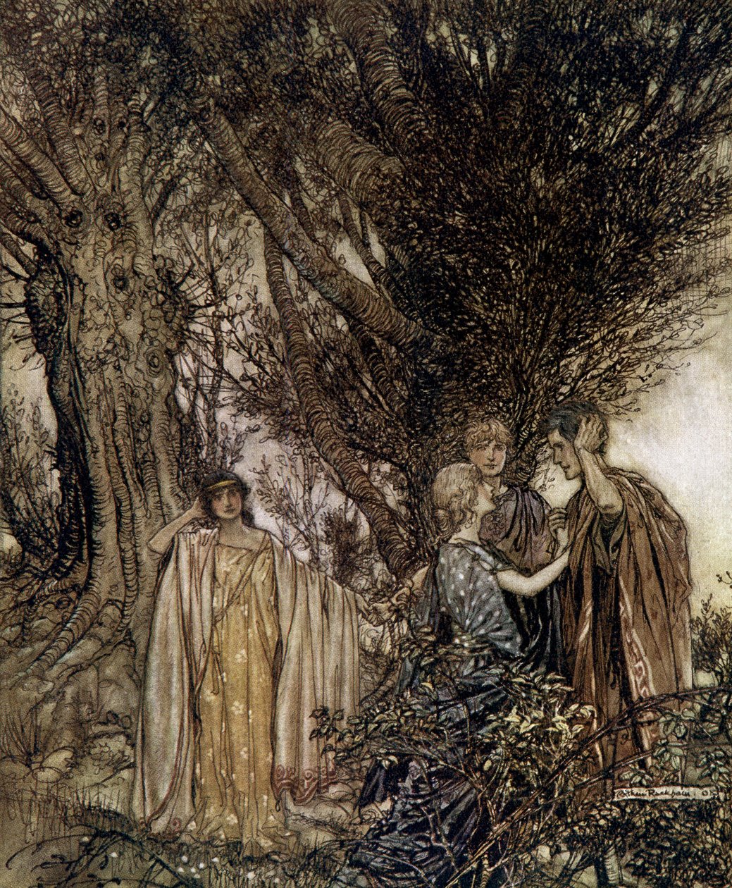 Szentivánéji álom alkotó: Arthur Rackham