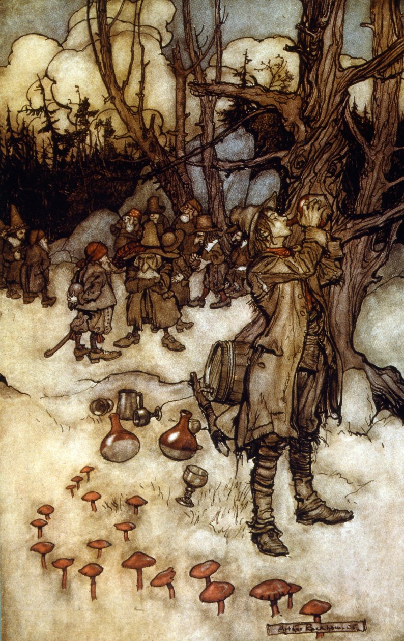 Washington amerikai író novellája (illusztráció) alkotó: Arthur Rackham