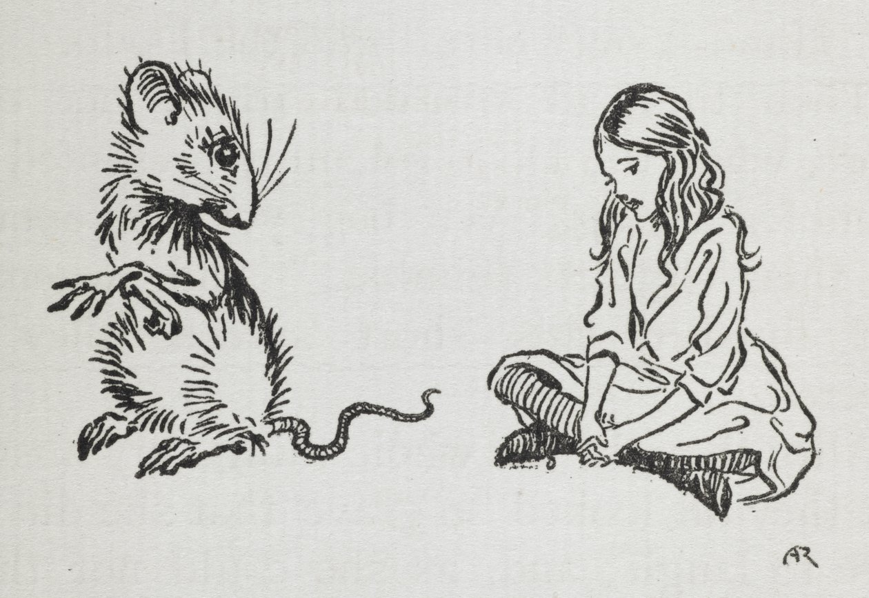 Alice és az egér alkotó: Arthur Rackham