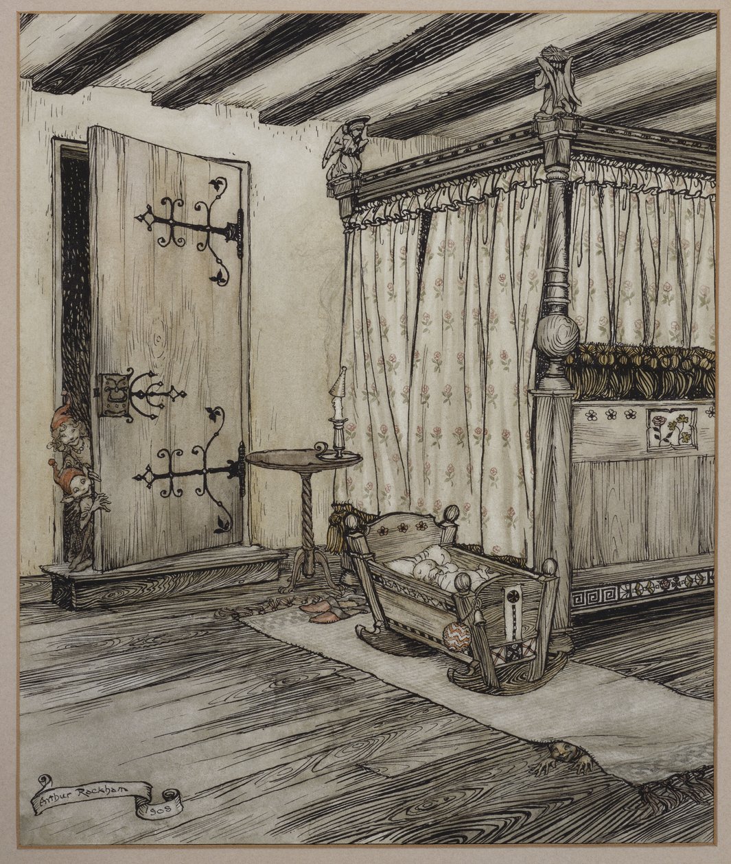"...Majdnem tündéri idő", 1908 alkotó: Arthur Rackham