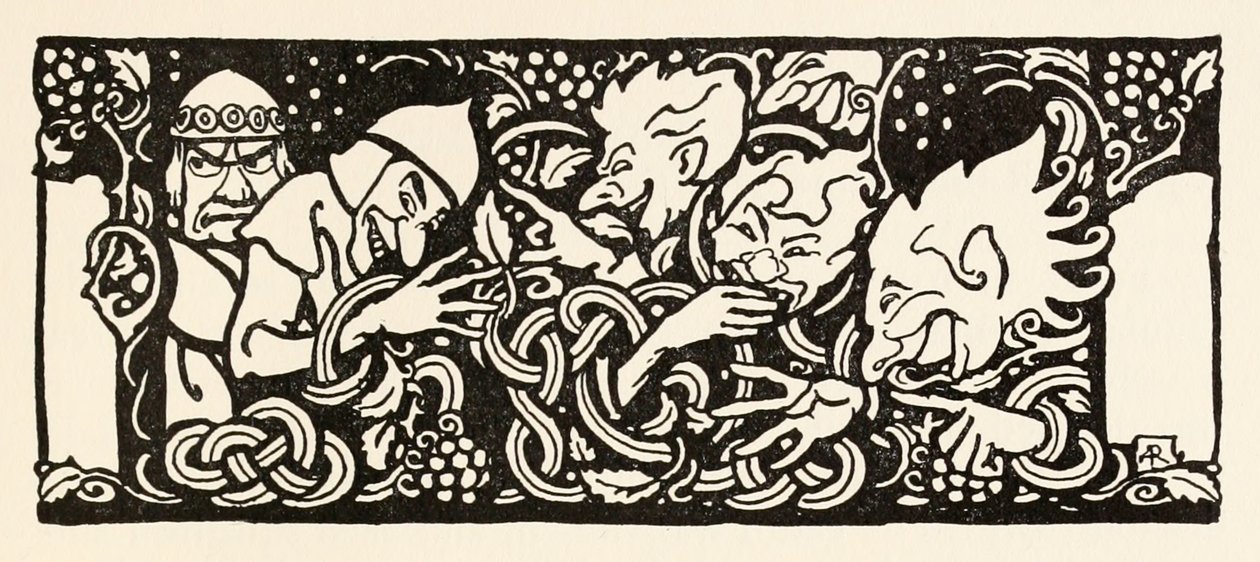 Becfola a szekerén a Becfola udvarlása az Irish Fairy Tales-ből Lásd a leírást alkotó: Arthur Rackham