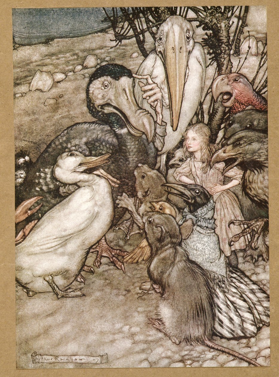 De ki nyert? az Alices Adventures in Wonderland című filmből, Lewis Carroll, pub. 1907 alkotó: Arthur Rackham