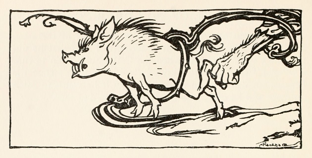 Carl egy vaddisznót fogott vacsorára, A sápadt kabát Carla az ír mesékből alkotó: Arthur Rackham
