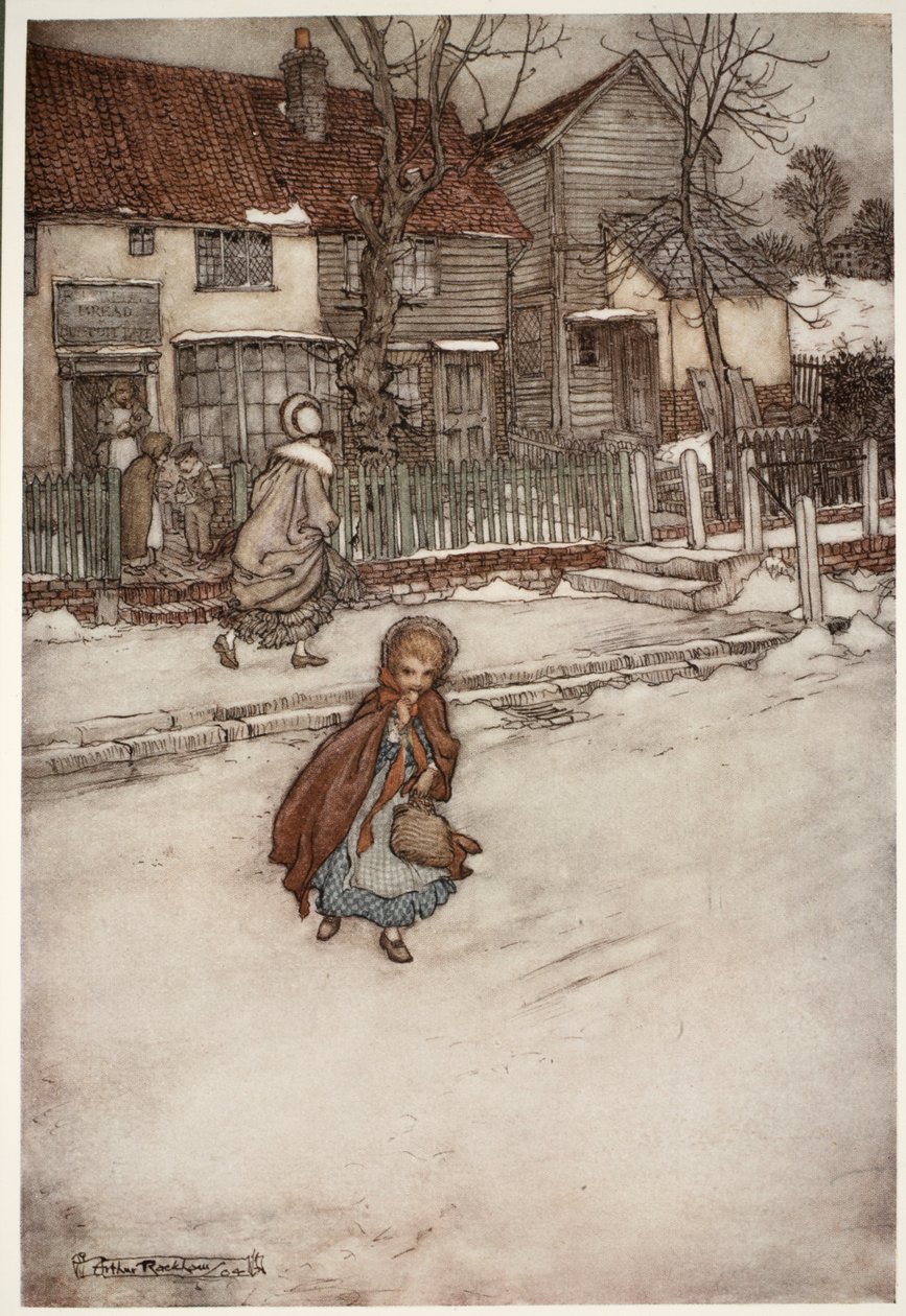 Egyes kekszkészítők odáig jutottak, hogy újévi tortáikra is rányomják a képét: Rip Van Winkle-től Washington Irving, kocsma. 1910 alkotó: Arthur Rackham