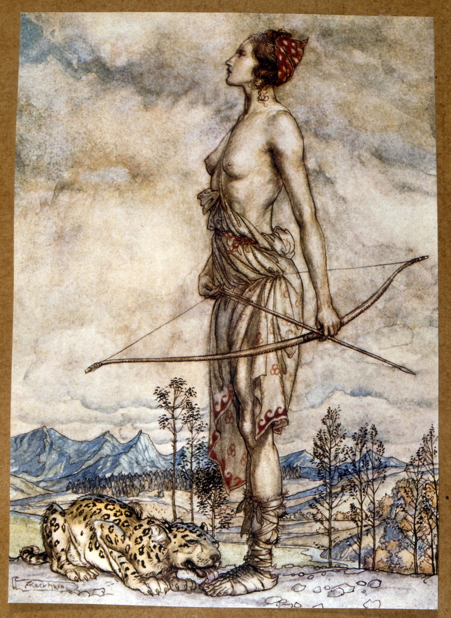 A Comus egy maszk a tisztaság tiszteletére alkotó: Arthur Rackham