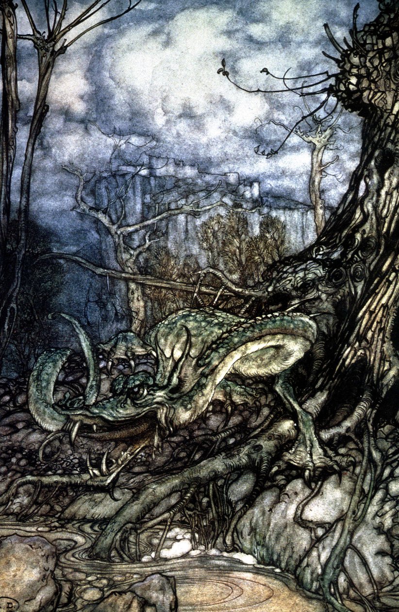 Sárkány alkotó: Arthur Rackham