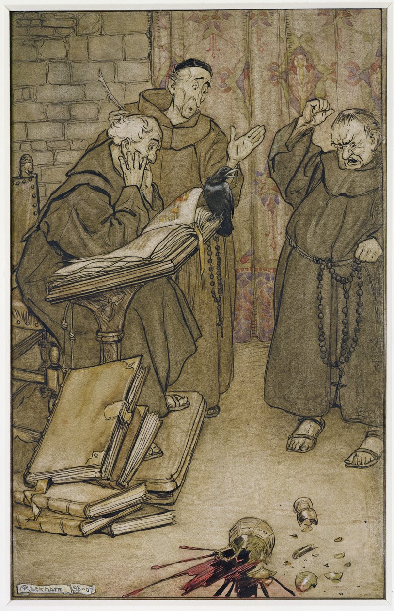 Ha valaki hazudott vagy káromkodott (toll, tinta és wc papíron) alkotó: Arthur Rackham