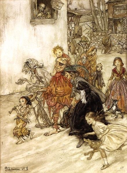 Illusztráció Mother Goose alkotó: Arthur Rackham