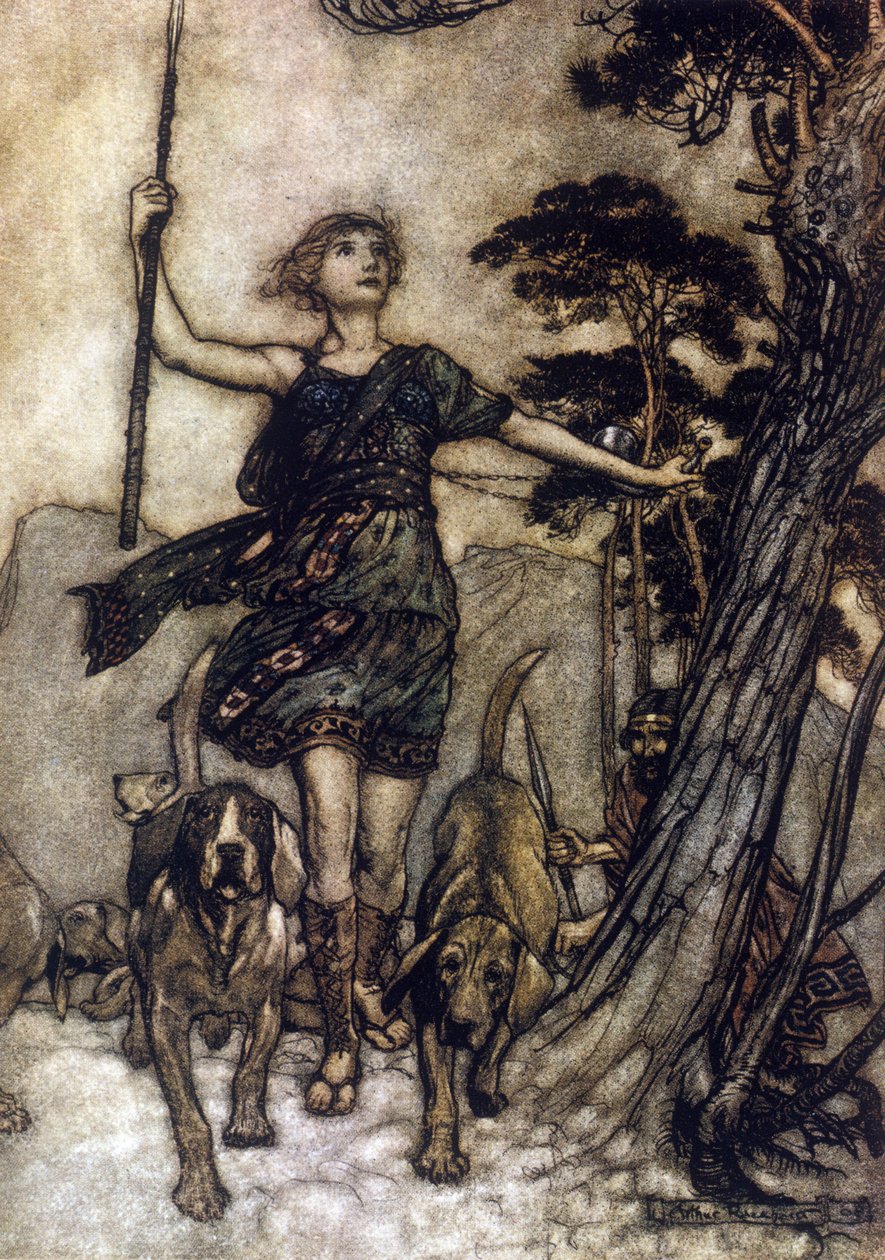 Illusztráció: Arthur RACKHAM (1867-1939) William SHAKESPEARE: Egy nyári éjszaka álmához alkotó: Arthur Rackham