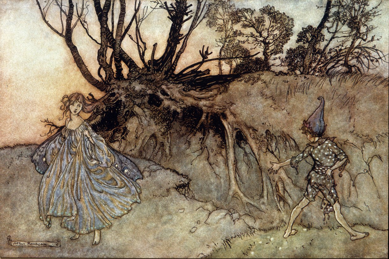 Illusztráció: Arthur RACKHAM (1867-1939) William SHAKESPEARE: Egy nyári éjszaka álmához alkotó: Arthur Rackham