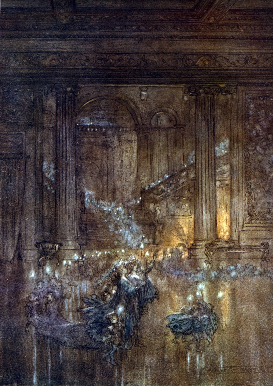 Illusztráció: Arthur RACKHAM (1867-1939) William SHAKESPEARE: Egy nyári éjszaka álmához alkotó: Arthur Rackham
