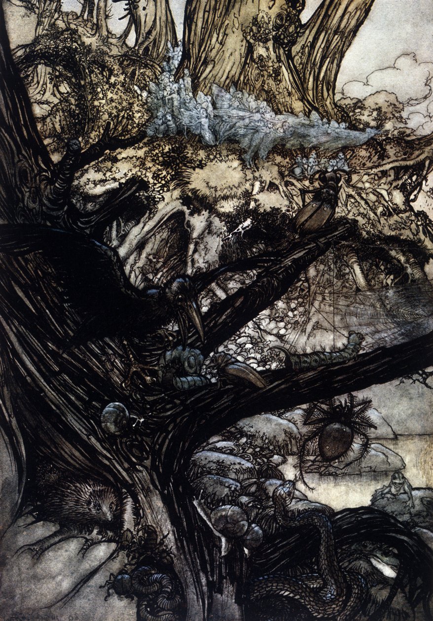 Illusztráció: Arthur RACKHAM (1867-1939) William SHAKESPEARE: Egy nyári éjszaka álmához alkotó: Arthur Rackham