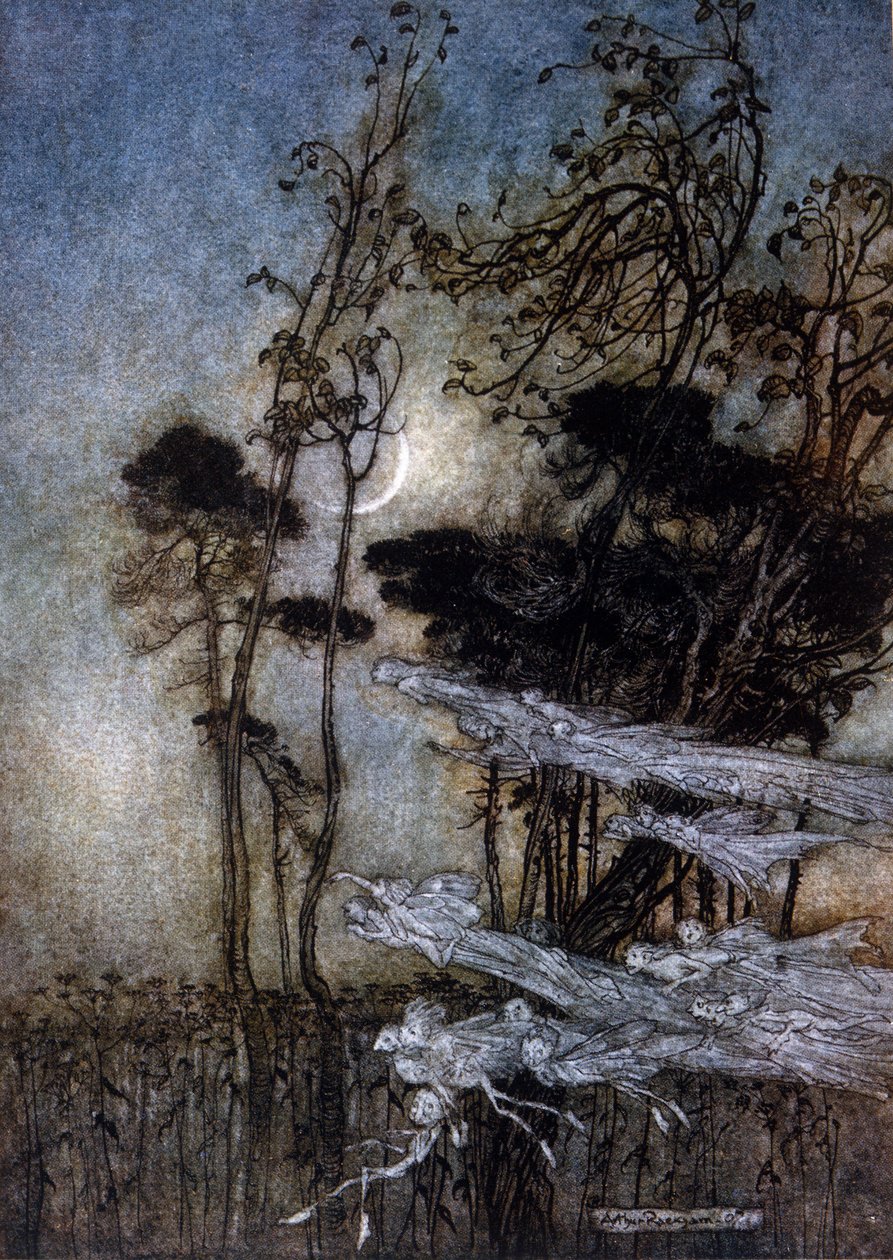Illusztráció: Arthur RACKHAM (1867-1939) William SHAKESPEARE: Egy nyári éjszaka álmához alkotó: Arthur Rackham