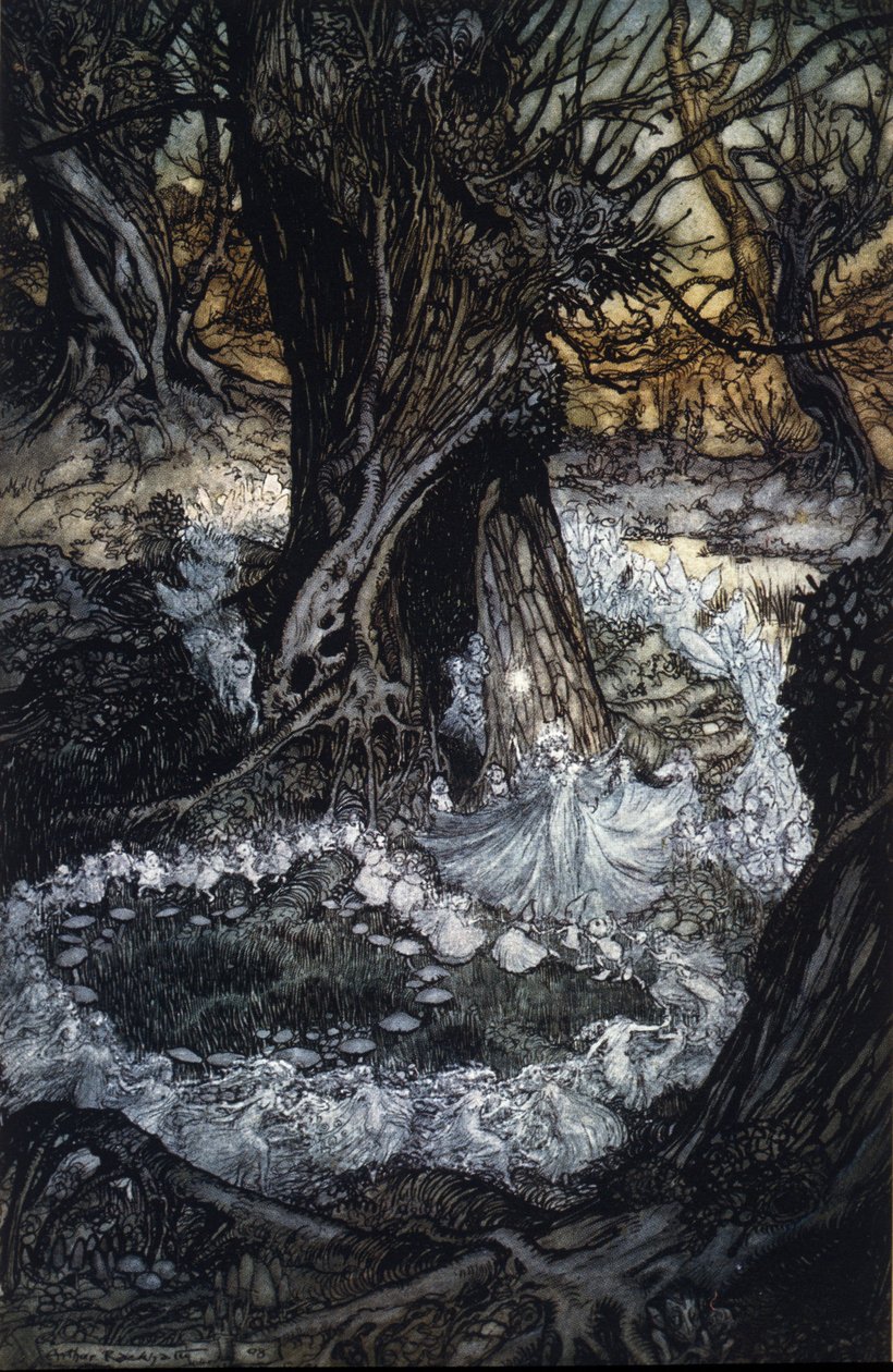 Illusztráció: Arthur RACKHAM (1867-1939) William SHAKESPEARE: Egy nyári éjszaka álmához alkotó: Arthur Rackham