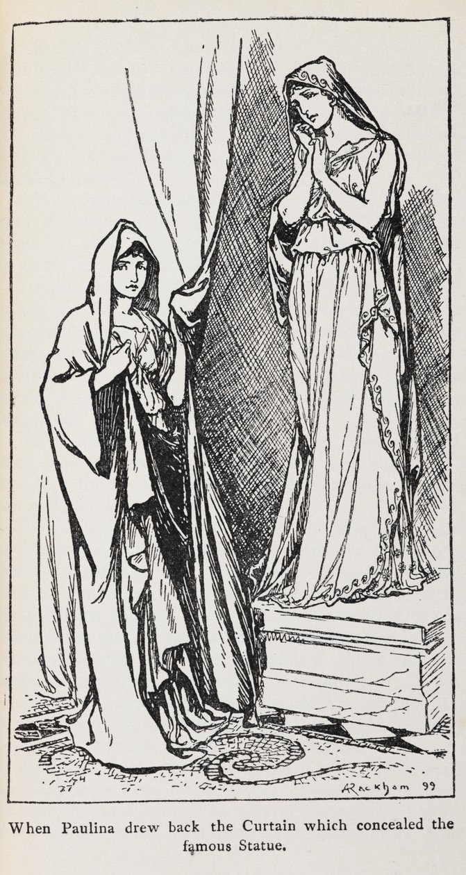 Paulina illusztrációja a Téli meséből alkotó: Arthur Rackham