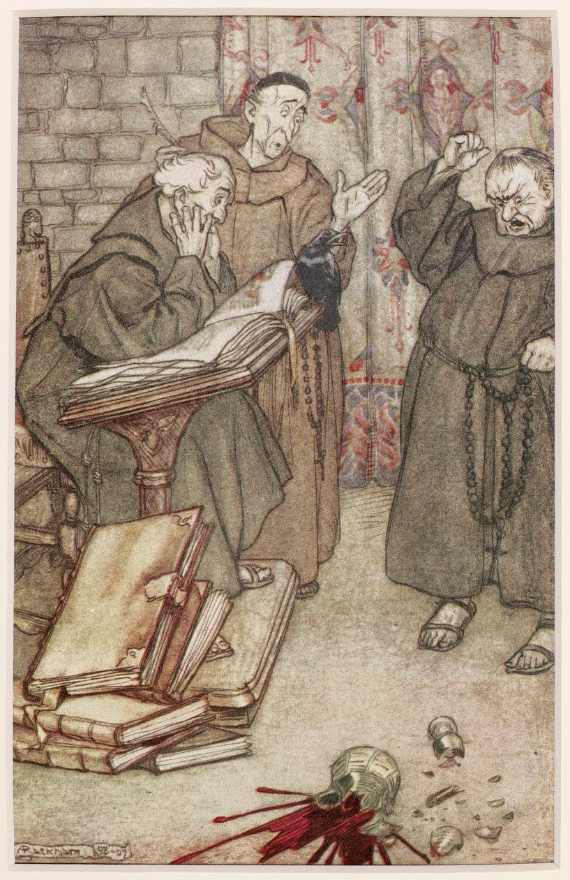 Illusztráció: A rheimsi kakas, 1907 alkotó: Arthur Rackham