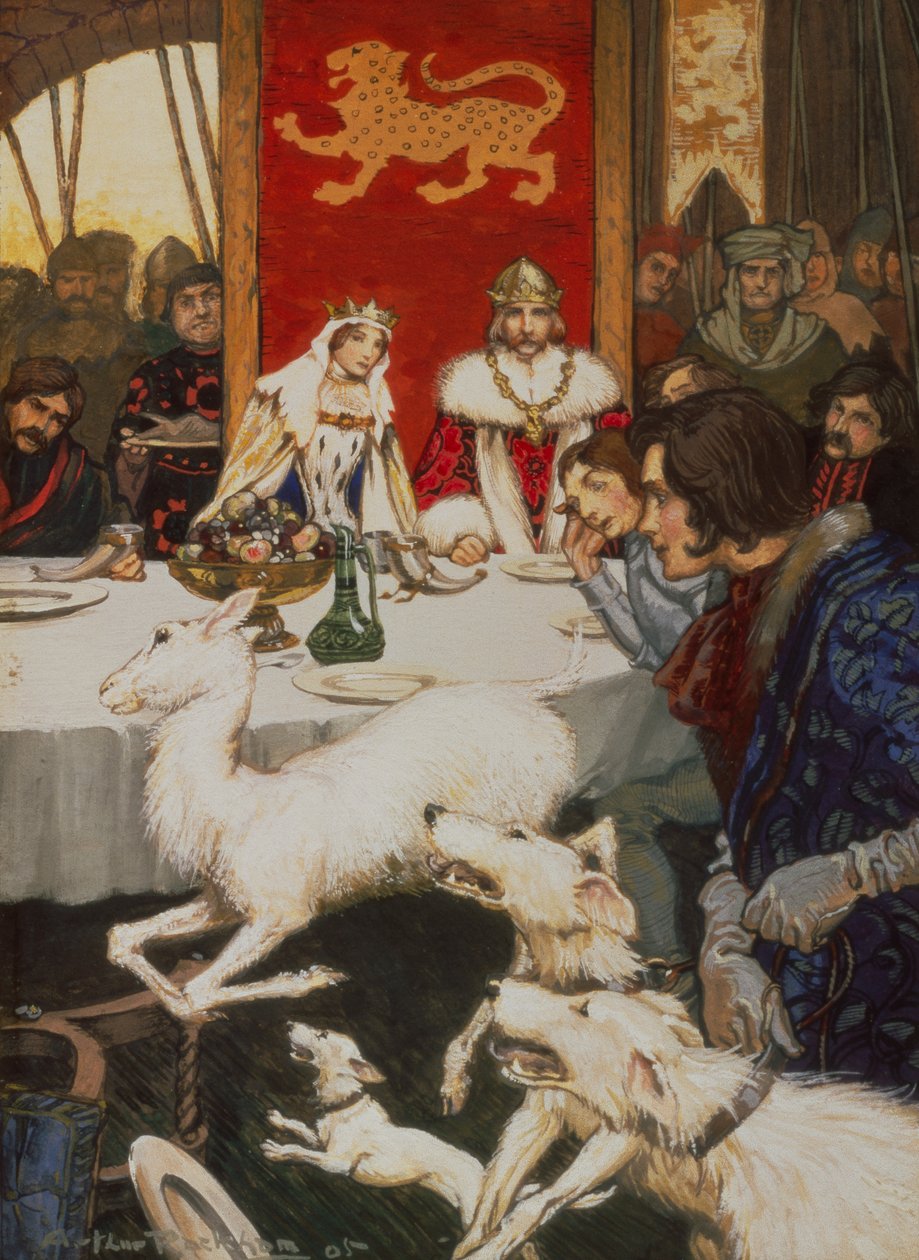 Arthur király esküvője alkotó: Arthur Rackham