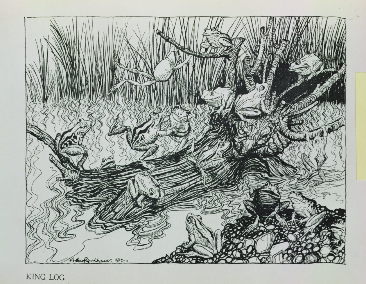 Királynapló, illusztráció az „Aesop