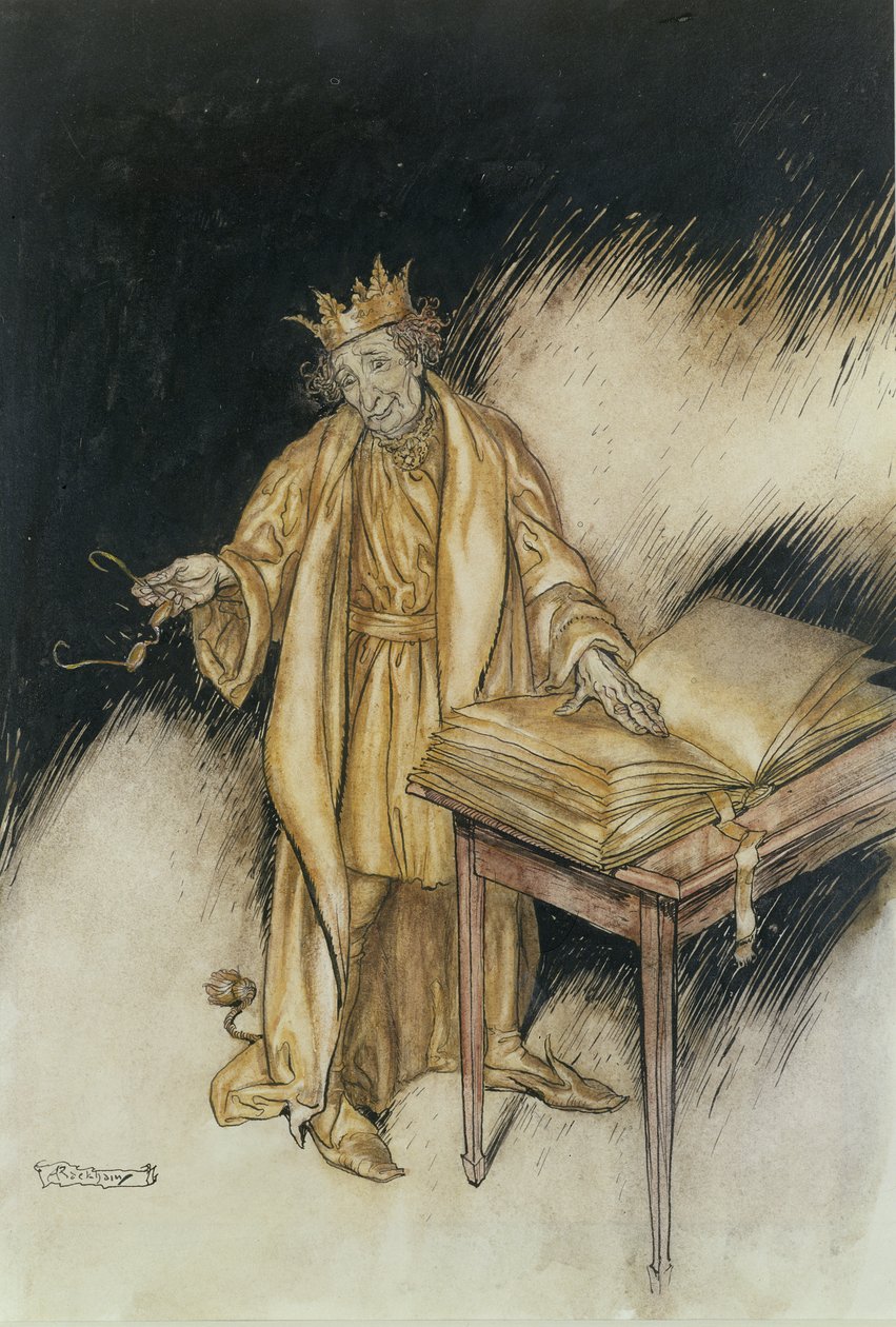 King Midas (toll, tinta és WC papíron) alkotó: Arthur Rackham