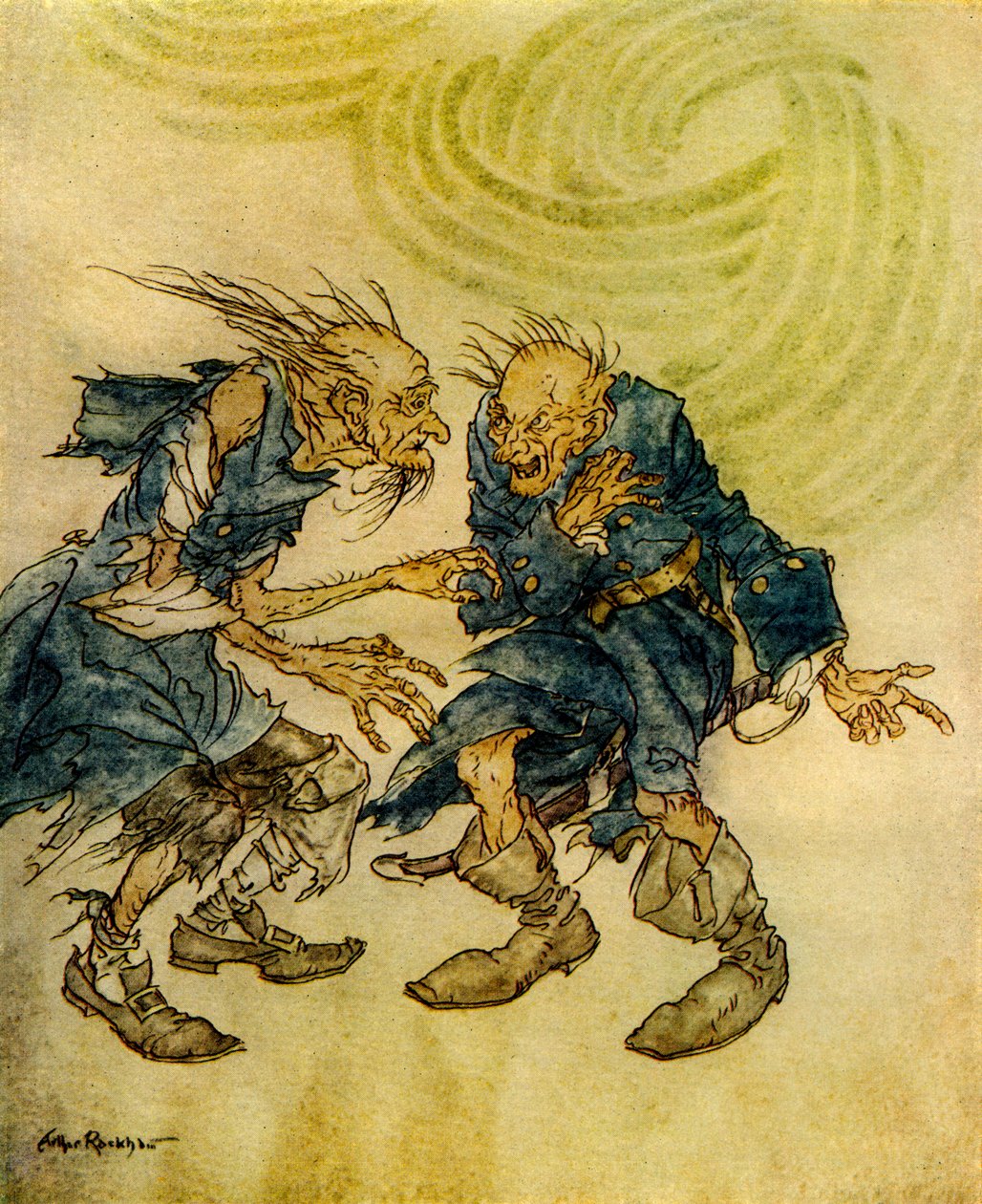 Kéziratot talált egy palackban Edgar Allan Poe alkotó: Arthur Rackham
