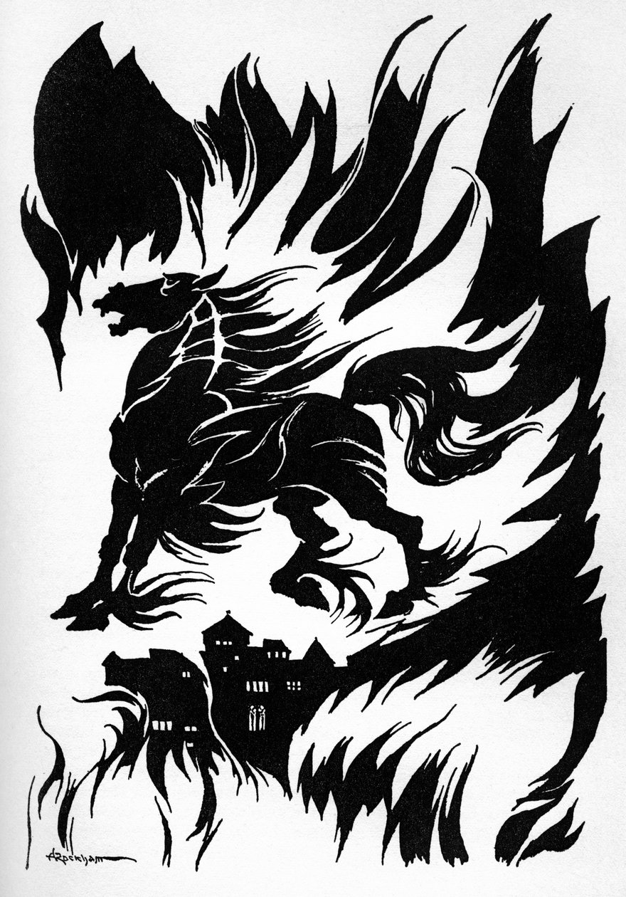 "Metzengerstein", Edgar Allan Poe alkotó: Arthur Rackham
