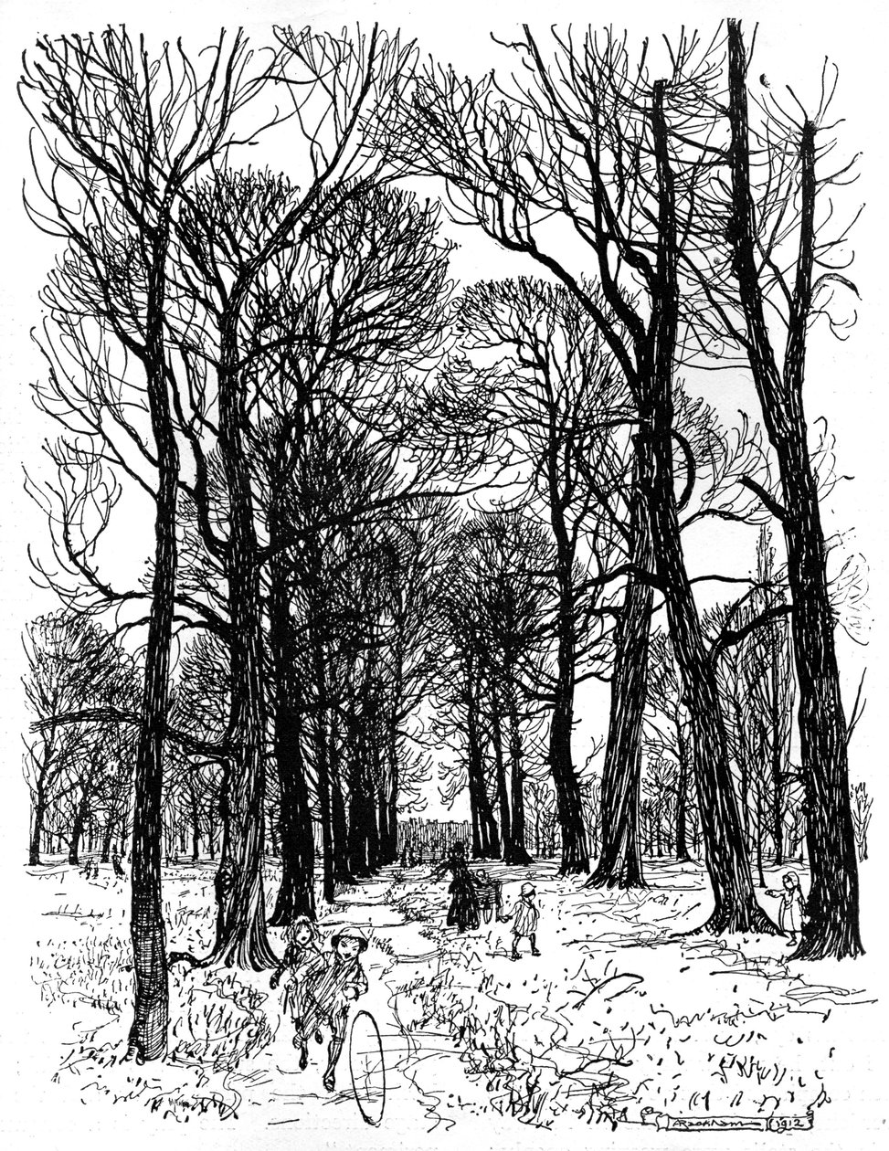 Pán Péter a Kensington Gardensben alkotó: Arthur Rackham
