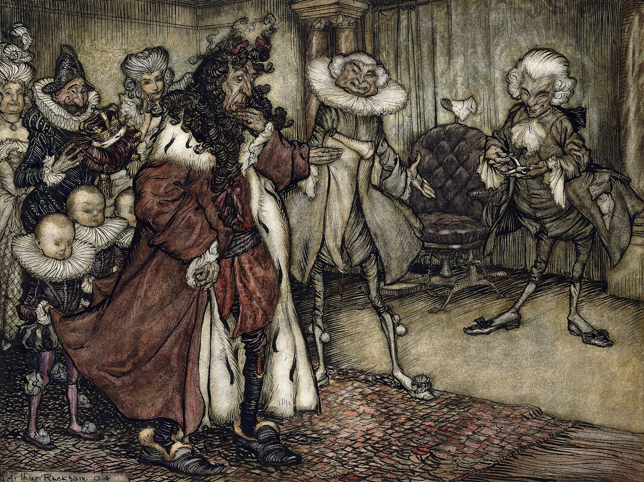 A király felkészítése, alkotó: Arthur Rackham