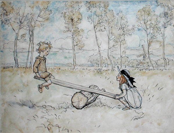 Lásd, Saw, Margery Daw alkotó: Arthur Rackham