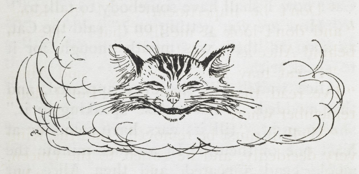 A Cheshire Cat alkotó: Arthur Rackham