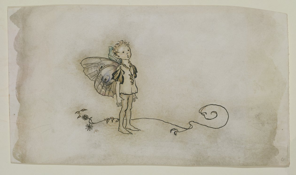 The Fairies Thing, A Szentivánéji álomból, 1908-ban (toll, tinta és WC papíron) alkotó: Arthur Rackham