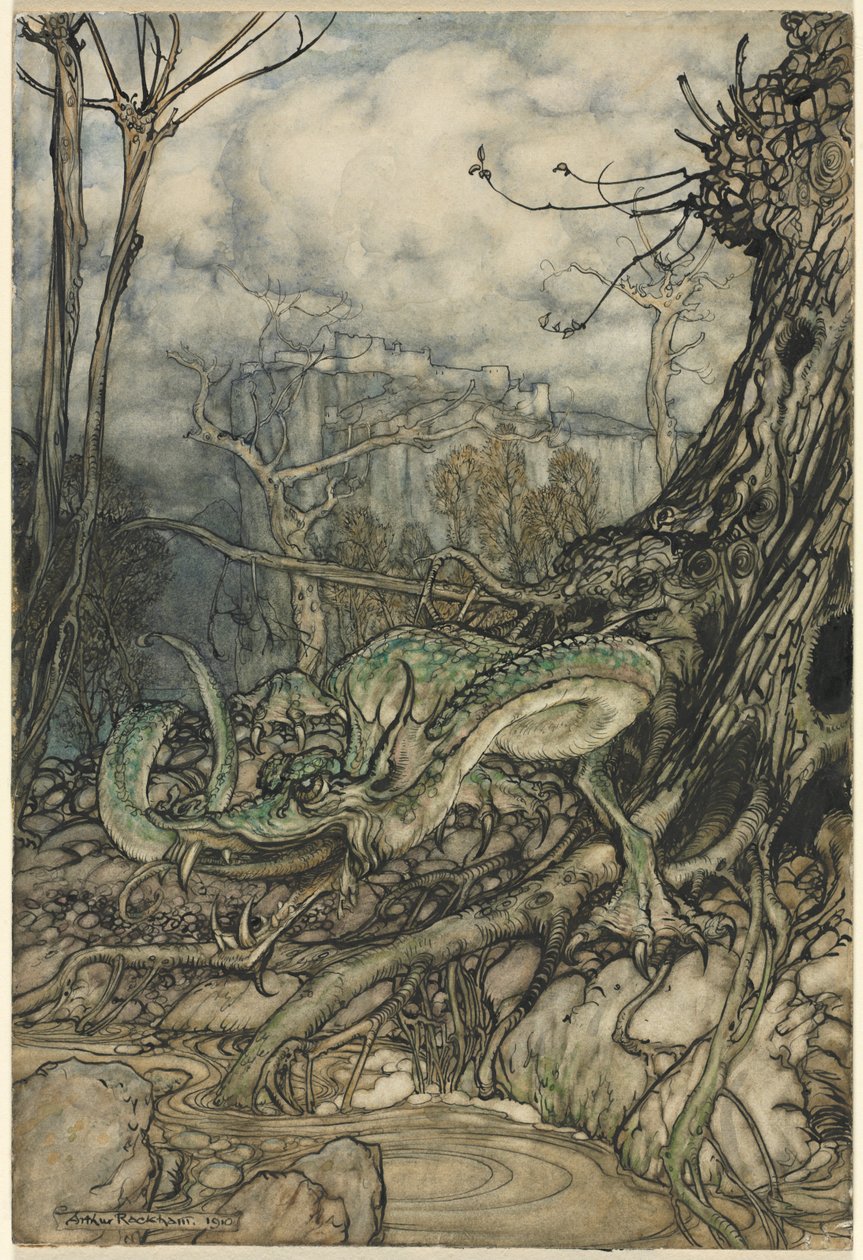 A zöld sárkány alkotó: Arthur Rackham