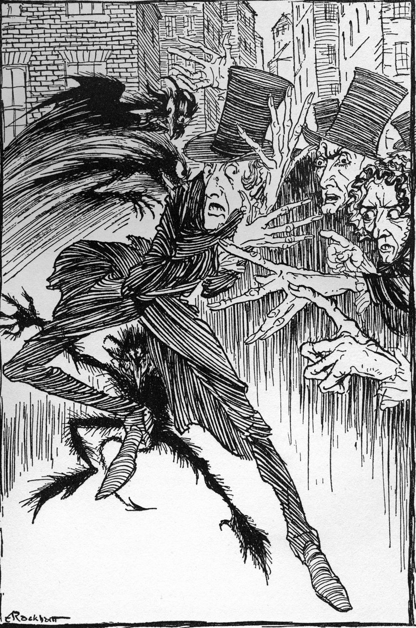 Edgar Allan Poe: „A perverz mestere”. alkotó: Arthur Rackham