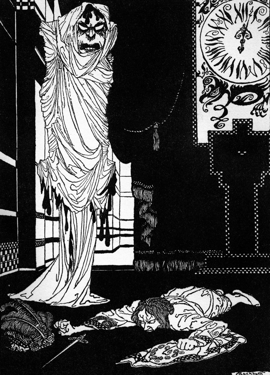 "A vörös halál maszkja", Edgar Allan Poe alkotó: Arthur Rackham