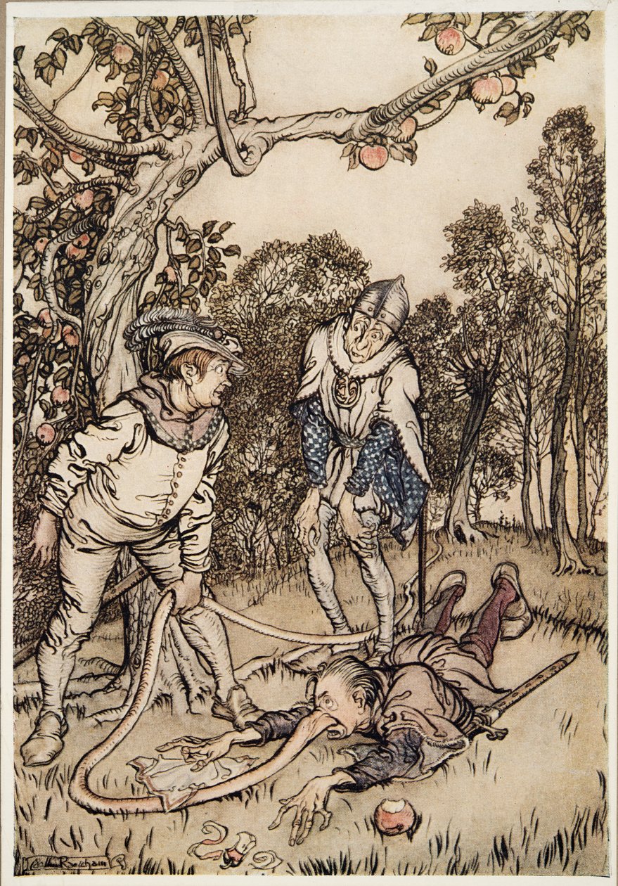 Az orrfa, a Little Brother & Little Sister és a Grimm testvérek egyéb meséiből, pub.1917 alkotó: Arthur Rackham