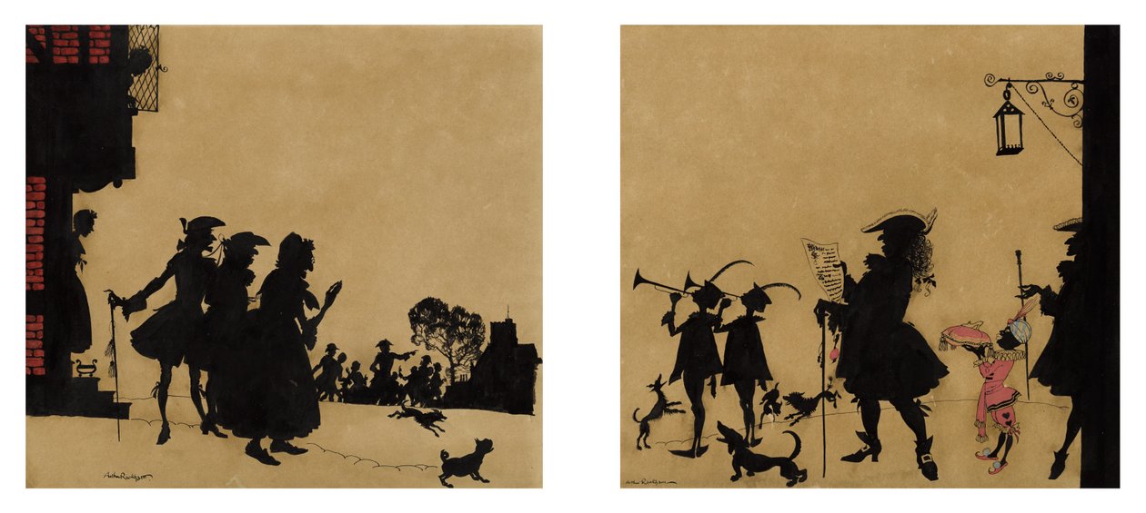 Die Verkündigung [aus Aschenputtel] alkotó: Arthur Rackham