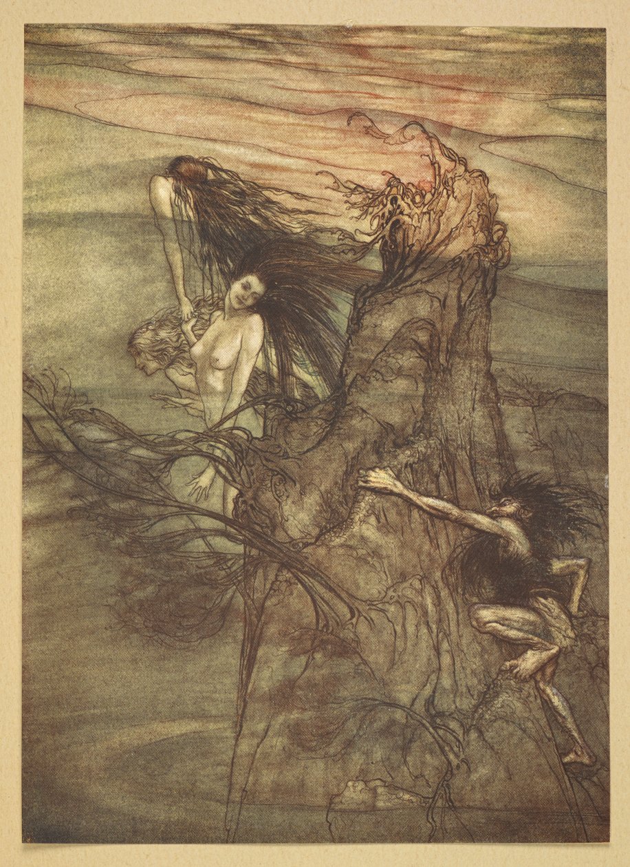 A rajnai leányzó. alkotó: Arthur Rackham