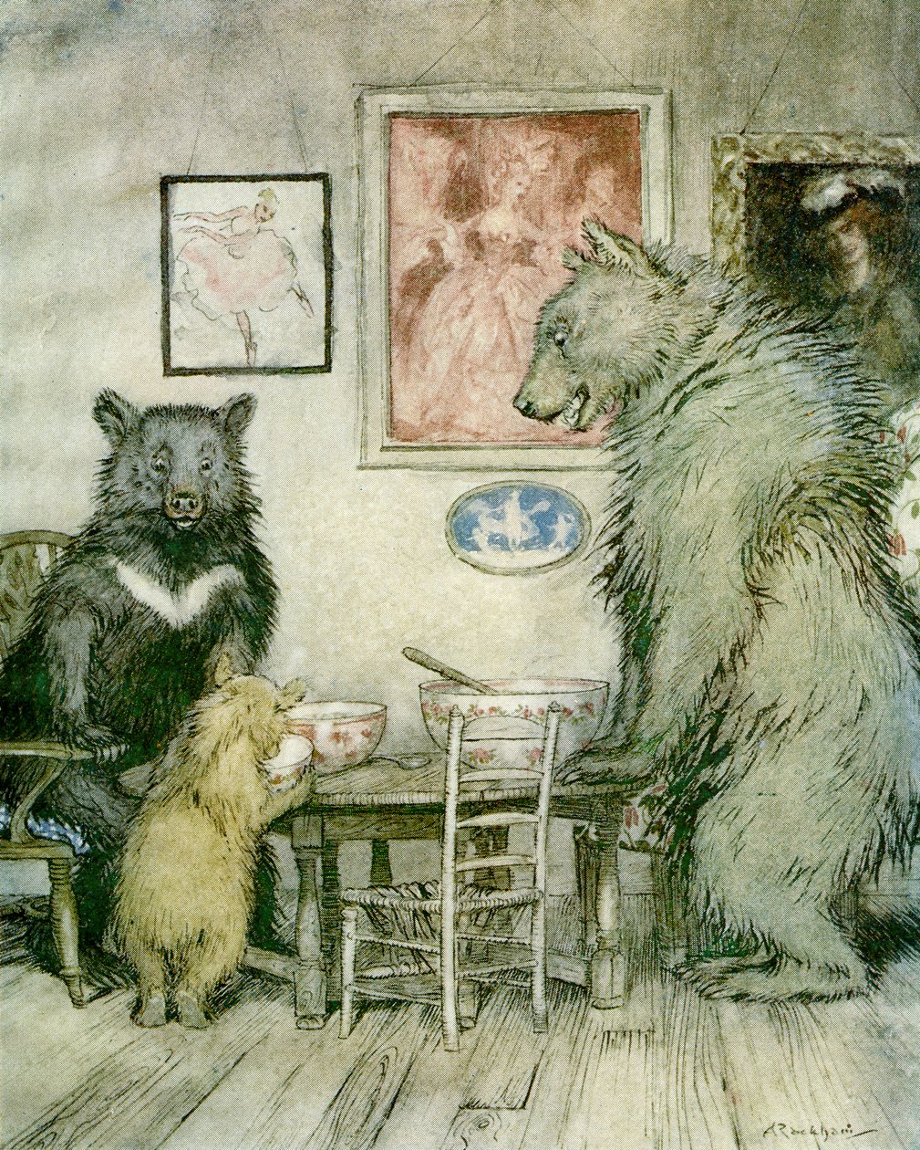A három medve alkotó: Arthur Rackham