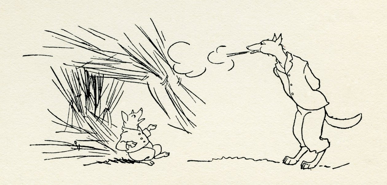 A három kismalac alkotó: Arthur Rackham