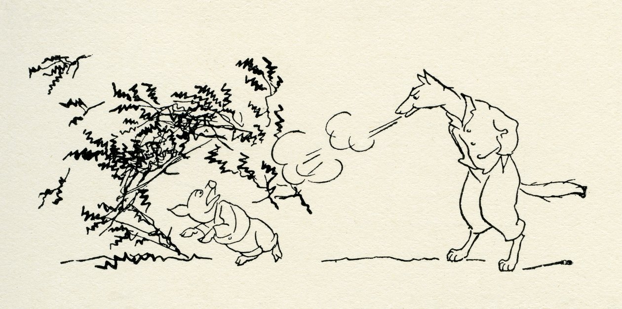 A három kismalac alkotó: Arthur Rackham
